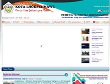 Tablet Screenshot of lhokseumawekota.go.id